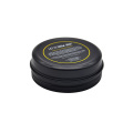 Empty 5g 10g 15g 30g 50g 60g 100g round black cosmetic beard oil hair wax skin care aluminum jars for lotion and cream